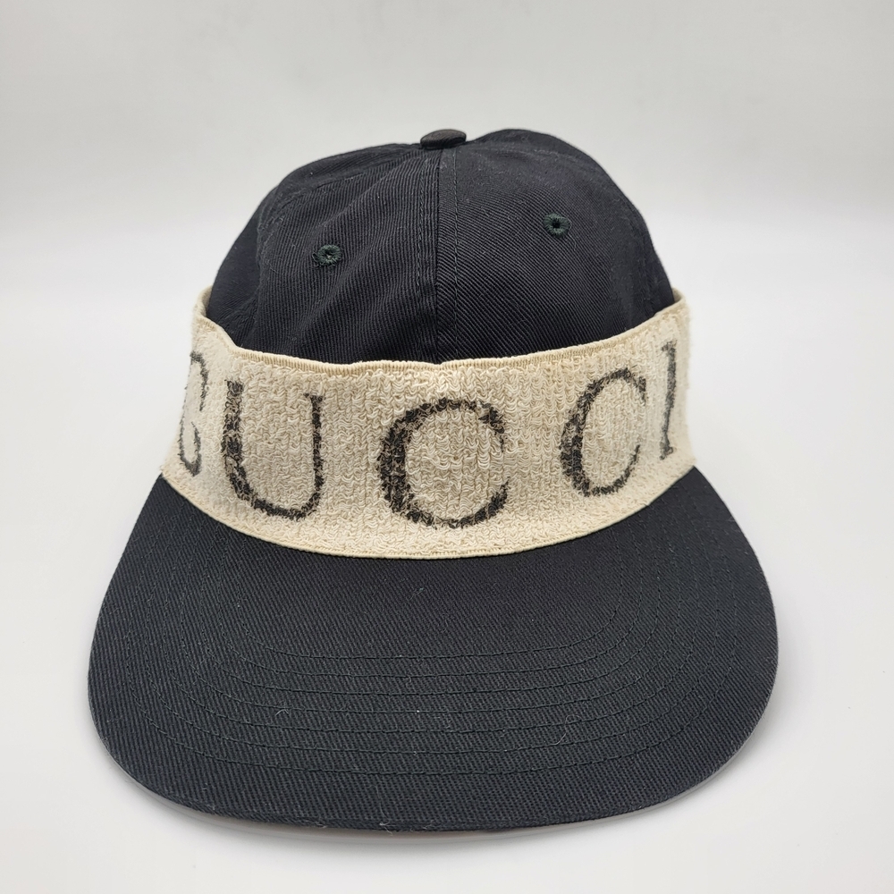 Gucci Gabardine GUCCI Headband Cap Black Size M(58) Authentic - Picture 12 of 12